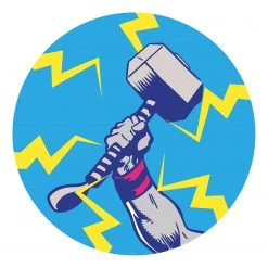 Komar Papier peint Avengers Thor - Intissé - Multicolore