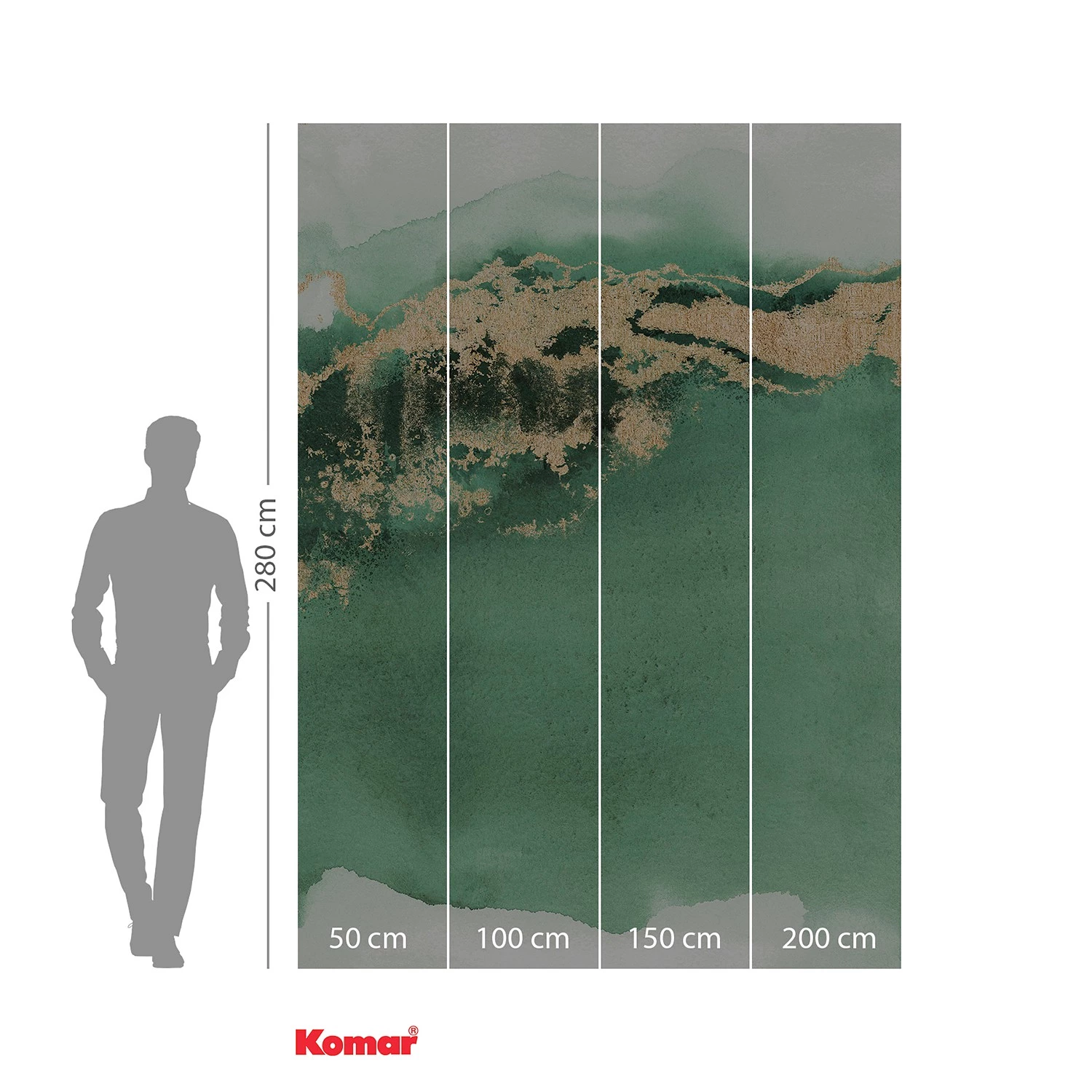 Komar Papier peint intissé Posh - Intissé - Vert – Image 4