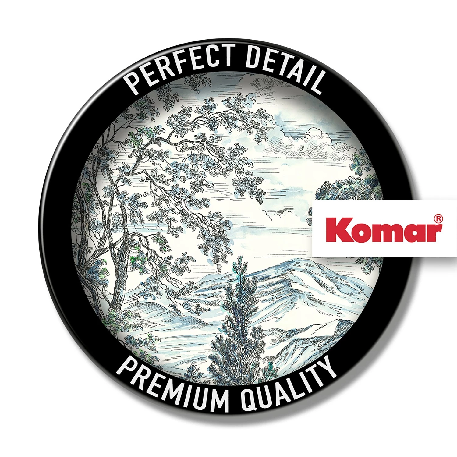 Komar Papier peint intissé Highland Trees - Intissé - Multicolore – Image 3