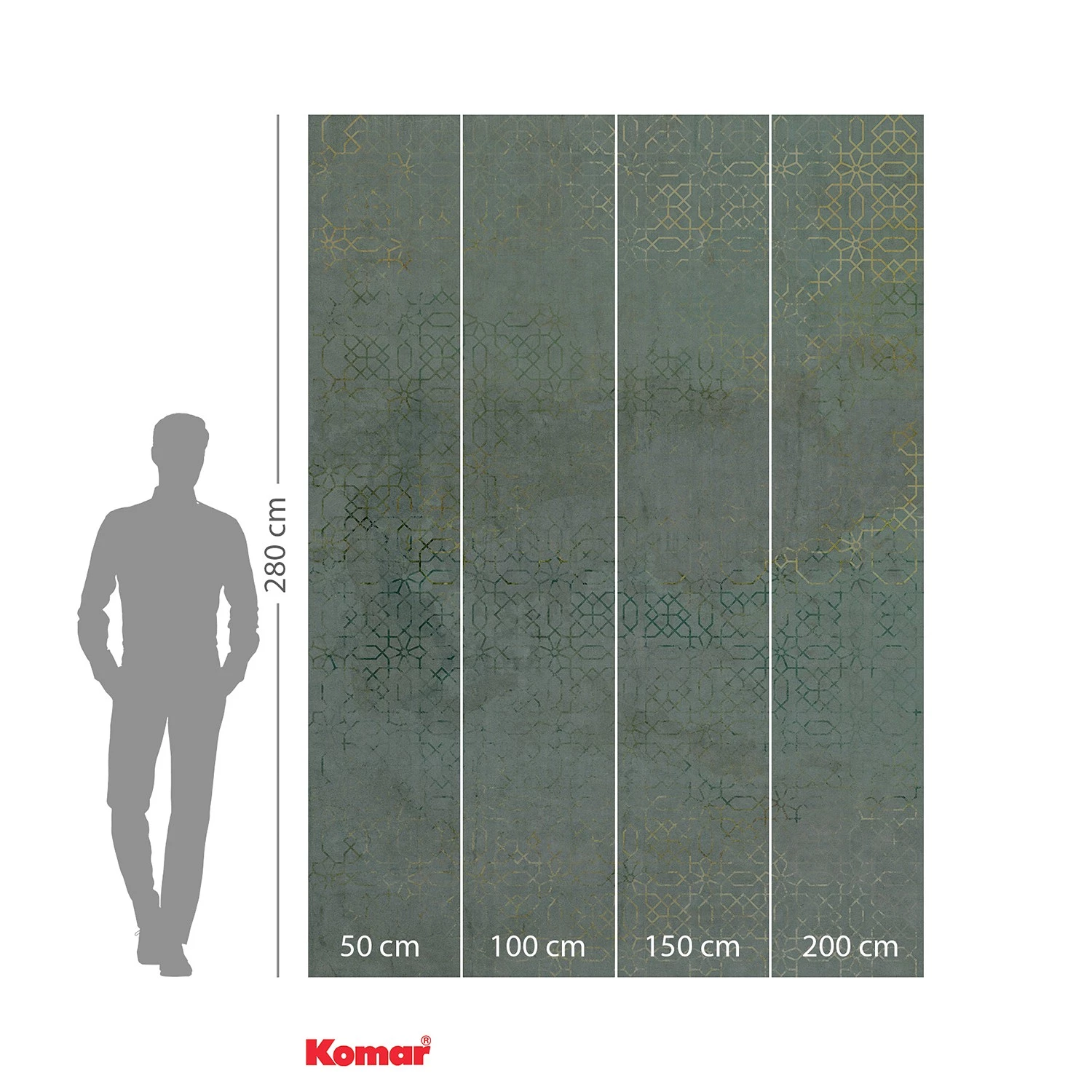 Komar Papier peint intissé Oriental Finery - Intissé - Multicolore – Image 4