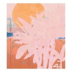 Komar Papier peint intissé Platanos Pink - Intissé - Multicolore