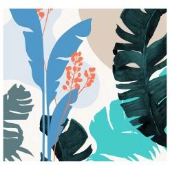 Komar Papier peint intissé Tropical Shapes - Intissé - Multicolore