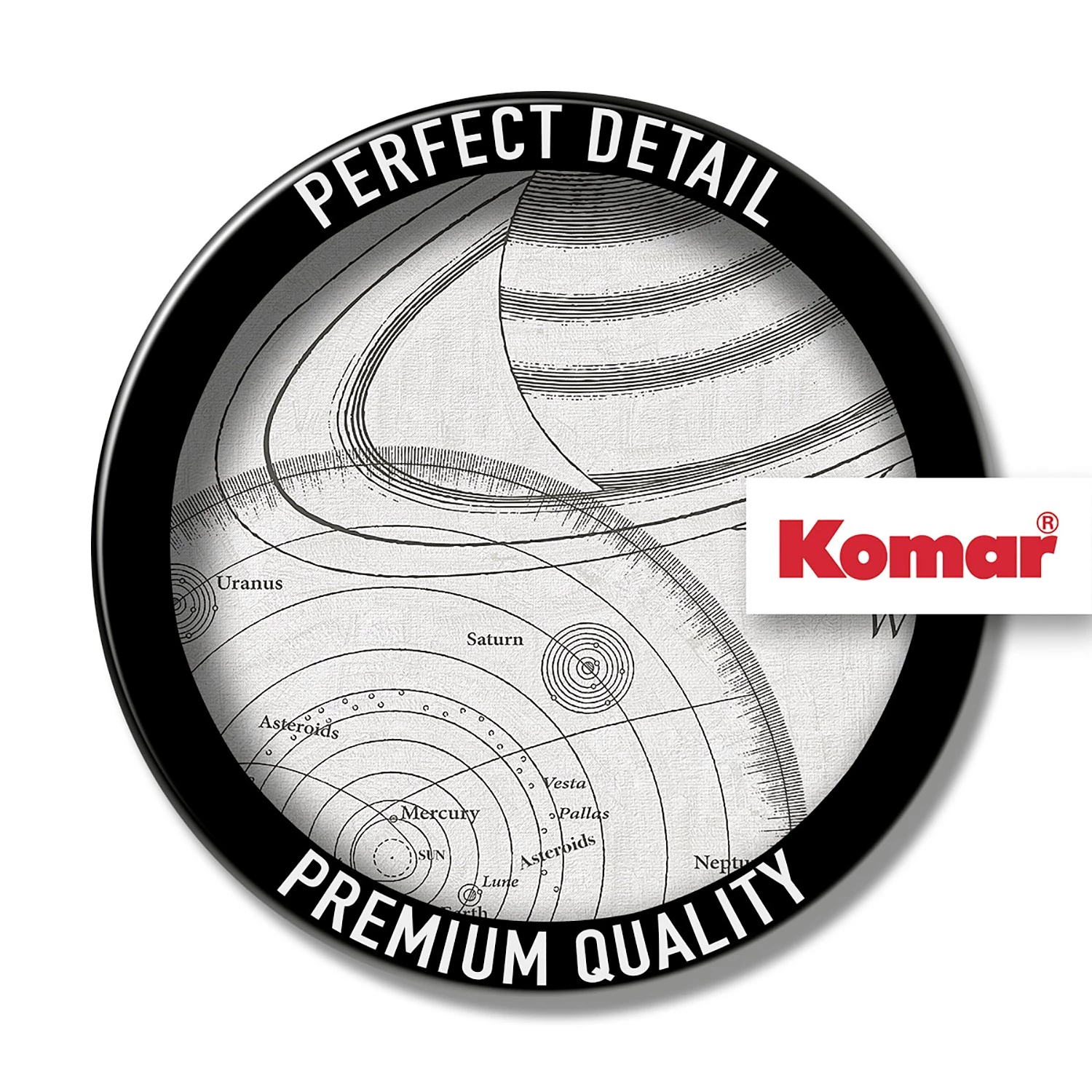 Komar Papier peint intissé Cosmos Sketch - Intissé - Noir / Blanc – Image 3