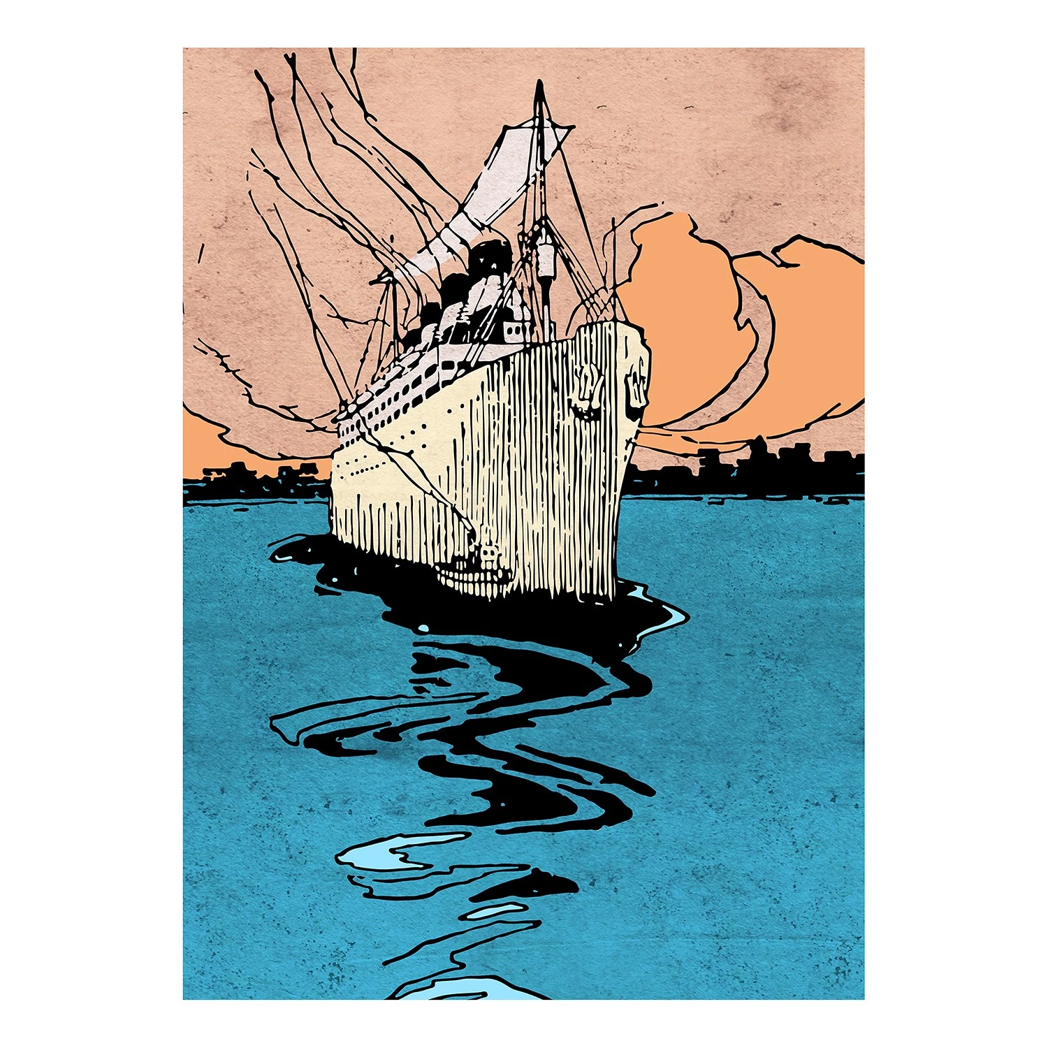 Komar Papier peint intissé La Nave - Intissé - Multicolore