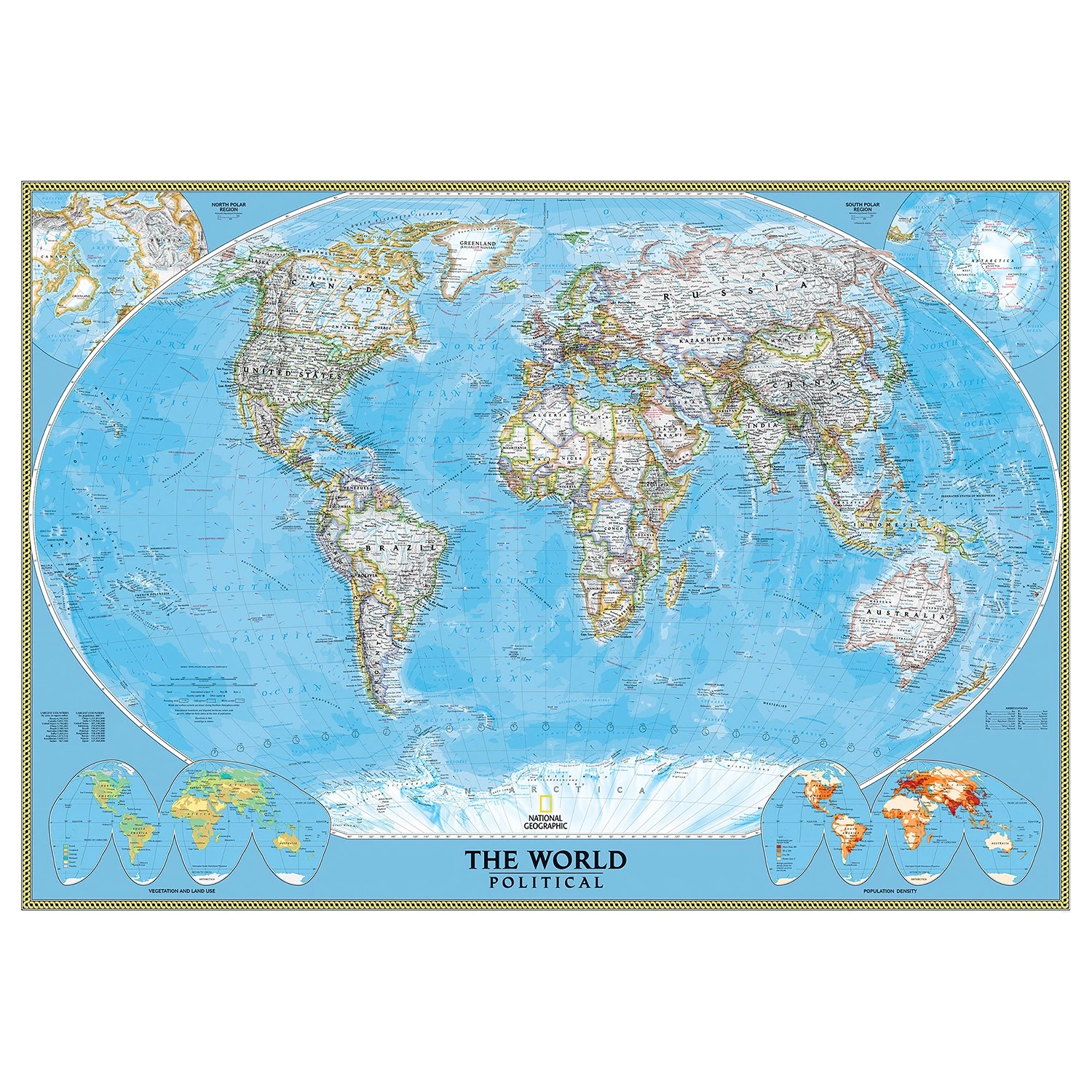 Komar Papier peint intissé The World Political - Intissé - Multicolore