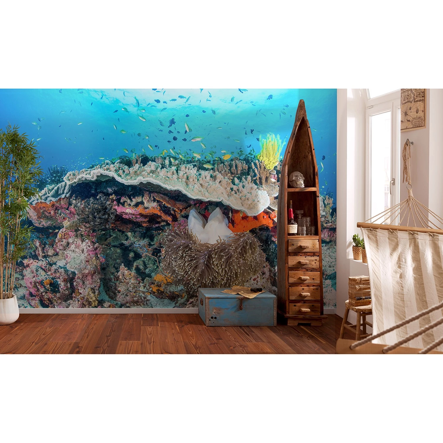 Komar Papier peint intissé Coral Reef - Intissé - Multicolore – Image 2