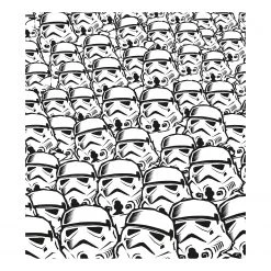 Komar Papier peint Stormtrooper Swarm - Intissé - Noir / Blanc