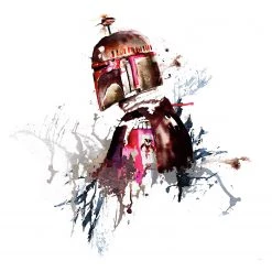 Komar Papier peint Star Wars Boba Fett - Intissé - Multicolore