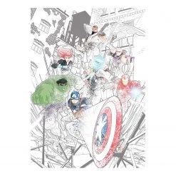 Komar Papier peint intissé Avengers Attack - Intissé - Multicolore