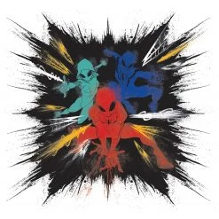 Komar Papier peint Spider-Man Color Explosion - Intissé - Multicolore