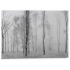 Reinders Tableau déco Arbres sous la neige - Métal - Noir - 70 cm x 50 cm x 2 cm