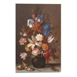 Reinders Tableau déco Peintre hollandais - Bois manufacturé - Vert - 60 cm x 90 cm x 2 cm