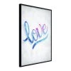 Artgeist Affiche Love - Polystyrène / Papier - Noir - 40 x 60 cm
