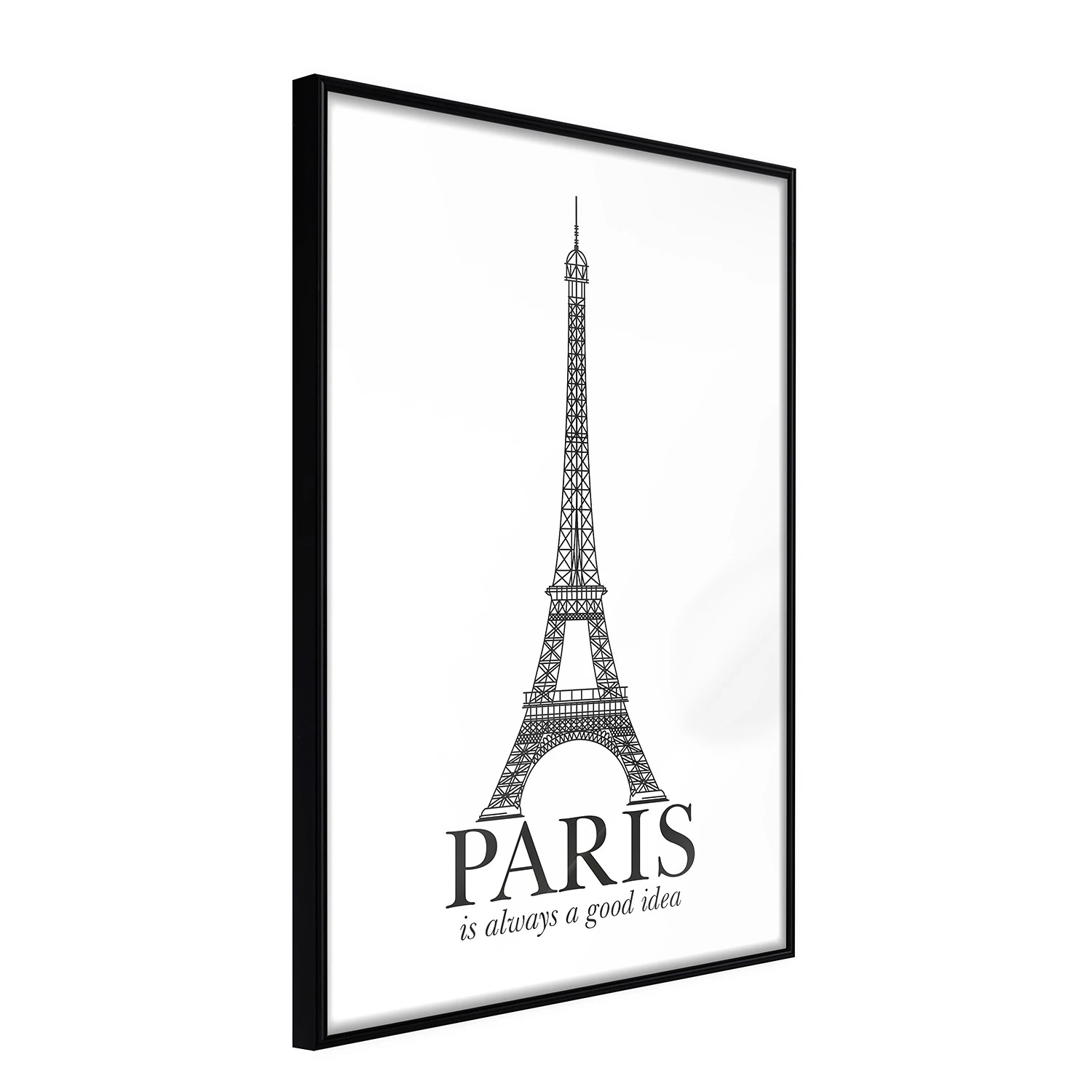 Artgeist Affiche Paris Is Always a Good Idea - Polystyrène / Papier - Noir - 40 x 60 cm