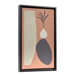 Twentyfour Tableau déco Bianey I - Toile / MDF - Orange