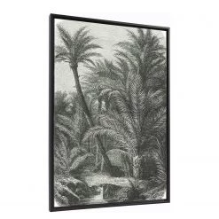 Twentyfour Tableau déco Bamidele - Toile / MDF - Vert