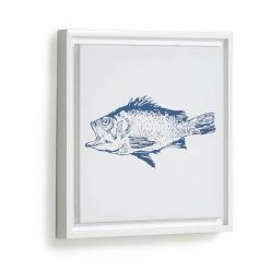 Twentyfour Tableau déco Lavinia II - Toile / MDF - Blanc