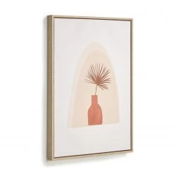 Twentyfour Tableau déco Izem II - Toile / MDF - Marron