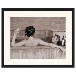 Any Image Tableau déco Chilling in Big Sur - Hêtre massif / Plexiglas - 53 x 43 cm