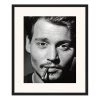 Any Image Tableau déco Johnny Depp - Hêtre massif / Plexiglas - 53 x 63 cm