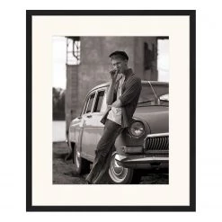 Any Image Tableau déco Smoking II - Hêtre massif / Plexiglas - 53 x 63 cm