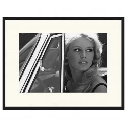 Any Image Tableau déco Brigitte Bardot driving - Hêtre massif / Plexiglas - 83 x 63 cm