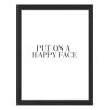 Any Image Tableau déco Put on a happy face - Hêtre massif / Plexiglas - 33 x 43 cm
