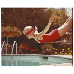 Any Image Tableau déco Balancing on diving board - Alu-Dibond / Plexiglas - 60 x 50 cm