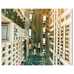 Any Image Tableau déco Aerial view of Soho - Alu-Dibond / Plexiglas - 50 x 40 cm