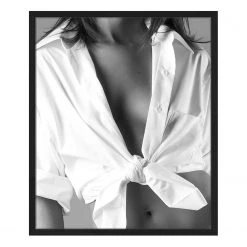 Any Image Tableau déco White shirt - Hêtre massif / Plexiglas - 53 x 63 cm