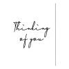 Any Image Tableau déco Thinking of you - Alu-Dibond / Plexiglas - 30 x 40 cm