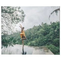 Any Image Tableau déco Happy woman - Alu-Dibond / Plexiglas - 60 x 50 cm