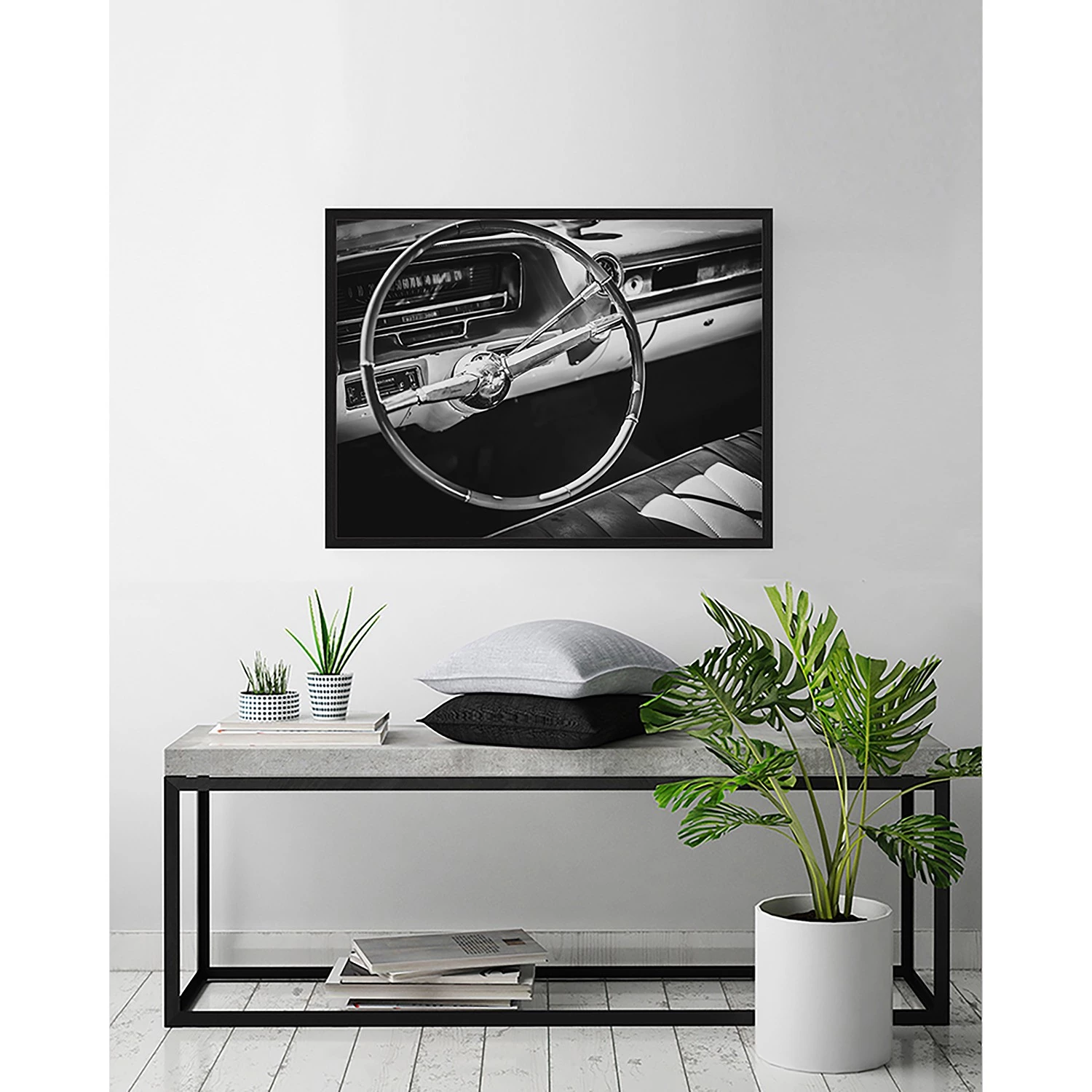 Any Image Tableau déco Steering wheel - Hêtre massif / Plexiglas - 83 x 63 cm – Image 3