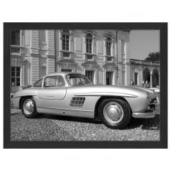 Any Image Tableau déco Mercedes 300 sl Gullwing - Hêtre massif / Plexiglas - 43 x 33 cm