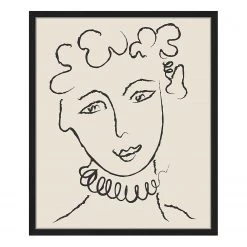 Any Image Tableau déco Fancy Woman Portrait - Hêtre massif / Plexiglas - 53 x 63 cm