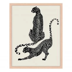 Any Image Tableau déco ChIc Leopard - Hêtre massif / Plexiglas - 33 x 43 cm