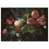 Art for the Home Impression sur toile Vase de fleurs - Toile / MDF - Multicolore