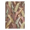 Art for the Home Papier peint Pink Leaves - Intissé - Marron
