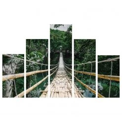 Art for the Home Décoration murale Bridge (5 éléments) - Toile / MDF - Multicolore