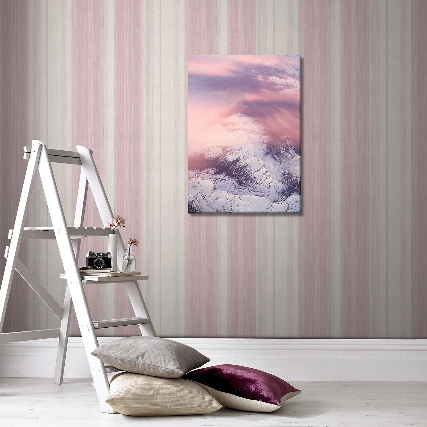Art for the Home Tableau déco Bullay - Toile / MDF - Rose / Violet – Image 4