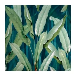 Art for the Home Papier peint Green Leaves - Intissé - Vert