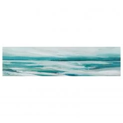 Art for the Home Tableau déco Abstract Shores - Toile / MDF - Bleu