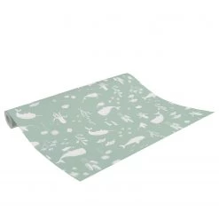 Little Dutch Papier peint Mint Ocean - Intissé - Vert / Blanc