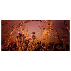 Art for the Home Tableau déco Flowers and a Bee - Toile / MDF - Multicolore