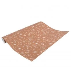 Little Dutch Papier peint Rust Wild Flowers - Intissé - Marron / Blanc