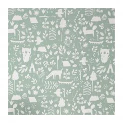 Little Dutch Papier peint Mint Adventure - Intissé - Vert / Blanc