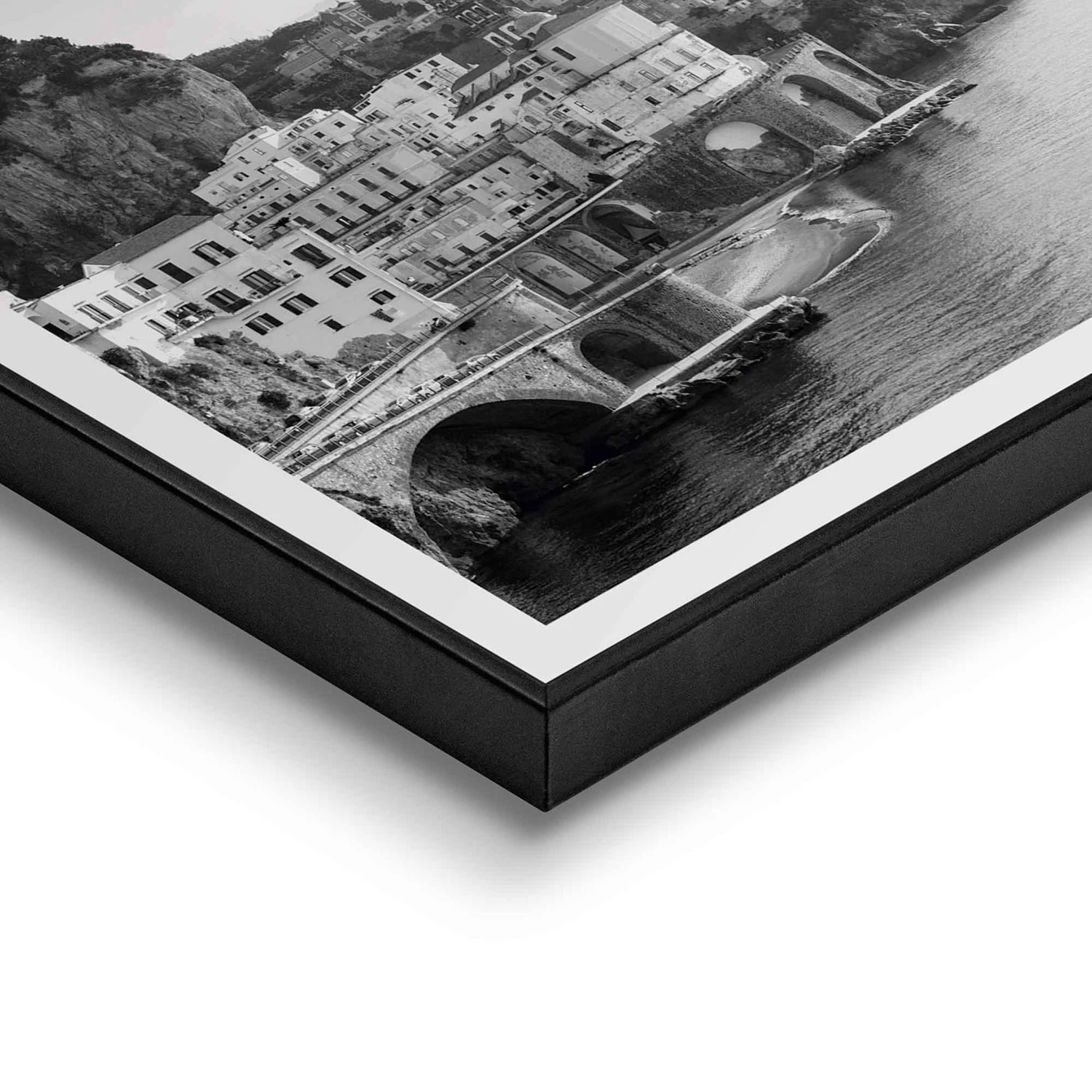 Reinders Tableau déco Méditerranée - Impression dans cadre en bois - Noir – Image 4