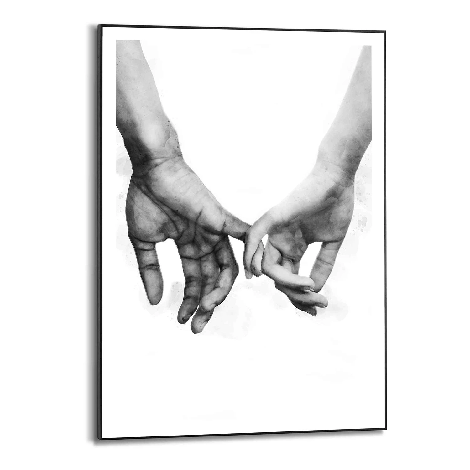 Reinders Tableau déco Romance - Impression dans cadre en bois - Noir