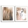 Reinders Tableaux déco Naturel (2 éléments) - Impression dans cadre en bois - Beige