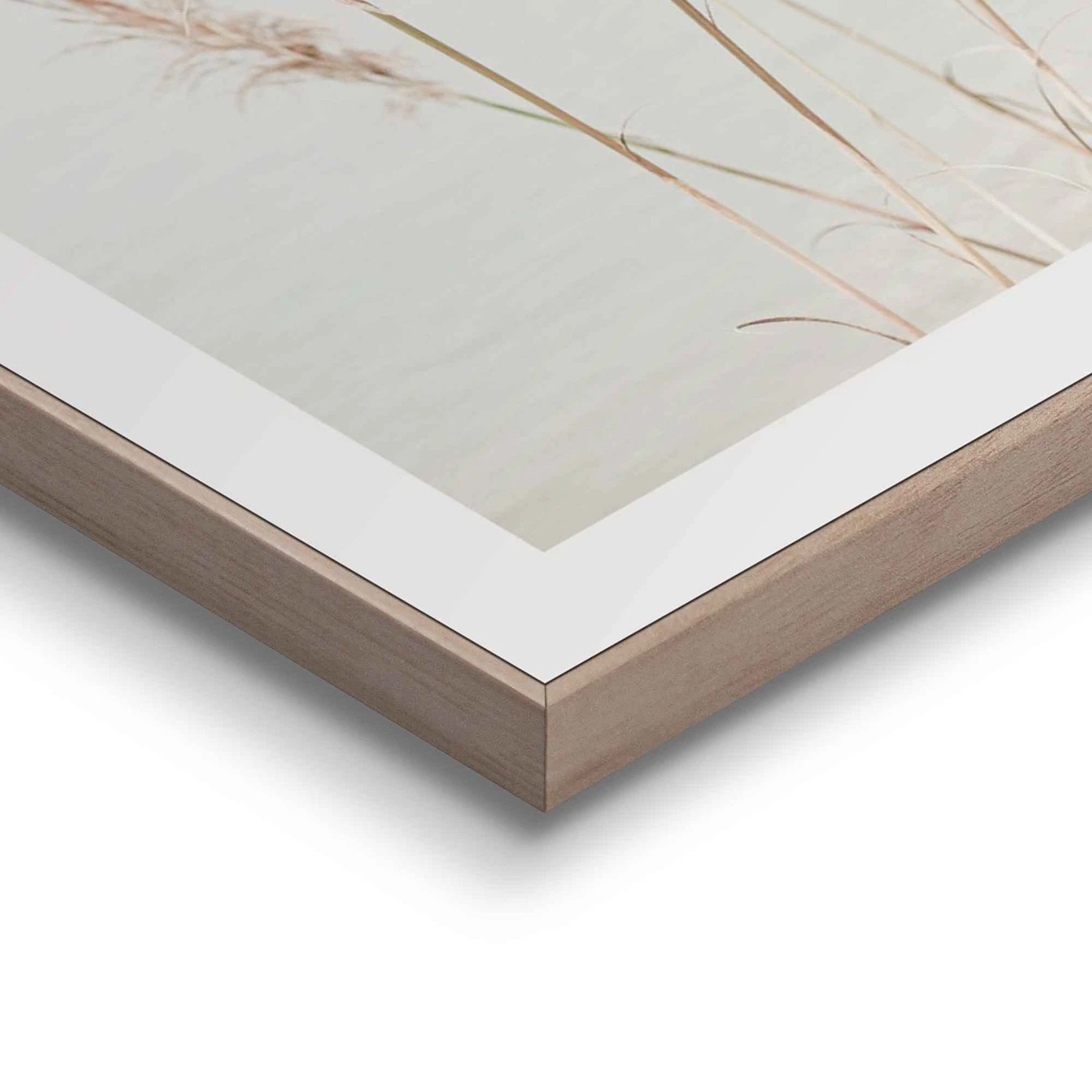 Reinders Tableaux déco Fleurs abstraites (3 élém) - Impression dans cadre en bois - Beige – Image 3